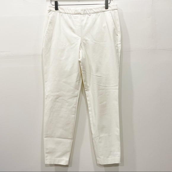 Theory Thanel Approach Cropped Pants in White Size 6 - Picture 2 of 13